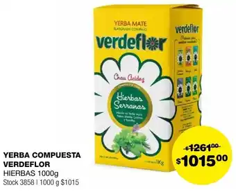 Atomo Conviene YERBA COMPUESTA VERDEFLOR HIERBAS 1000g oferta
