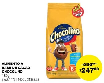 Atomo Conviene ALIMENTO A BASE DE CACAO CHOCOLINO 180g oferta