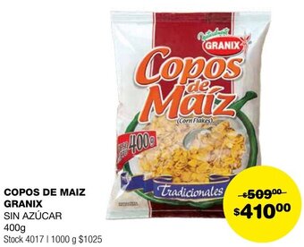 Atomo Conviene COPOS DE MAIZ GRANIX SIN AZÚCAR 400g oferta