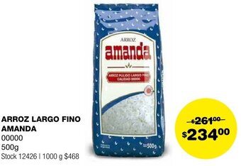 Atomo Conviene ARROZ LARGO FINO AMANDA 00000 500g oferta