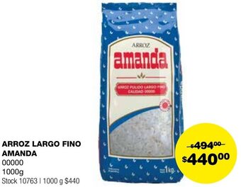 Atomo Conviene ARROZ LARGO FINO AMANDA 00000 1000g oferta