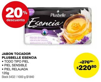Atomo Conviene JABON TOCADOR PLUSBELLE ESENCIA 120g oferta