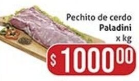 Gomez Pardo Pechito de cerdo Paladini x kg oferta