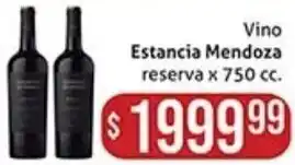 Gomez Pardo Vino Estancia Mendoza reserva x 750 cc. oferta
