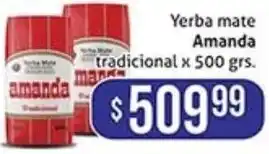 Gomez Pardo Yerba mate Amanda tradicional x 500 grs. oferta