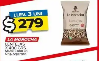 Carrefour Maxi Lentejas la morocha x 400g oferta