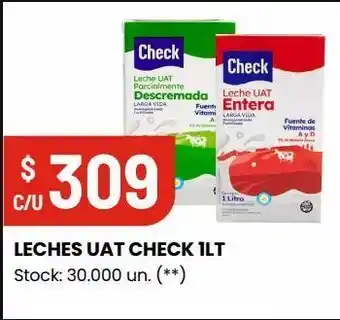 Changomas Leches uat check 1lt oferta
