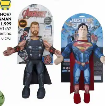 Muñecos thor/superman