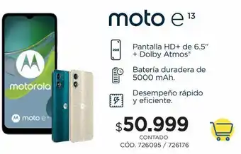 Coppel Celular motorola e13 azul 2gb 64gb oferta