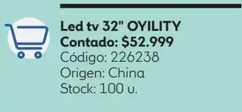 Coppel Led tv oyility 32 32d15 oferta