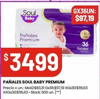 Changomas Pañales soul baby premium oferta