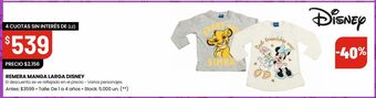 Changomas Remera manga larga disney oferta