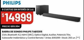 Changomas Barra de sonido philips tab5305 oferta