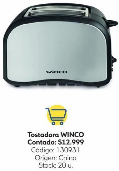 Tostadora winco discount