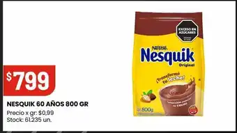 Changomas Nesquik 60 años 800 gr oferta