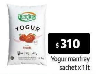 Autoservicio Capo Yogur manfrey sachet x 1 lt oferta