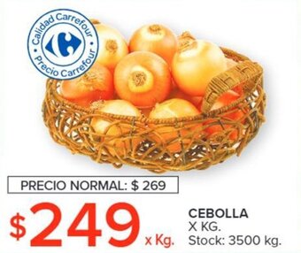 Carrefour CEBOLLA X KG. oferta