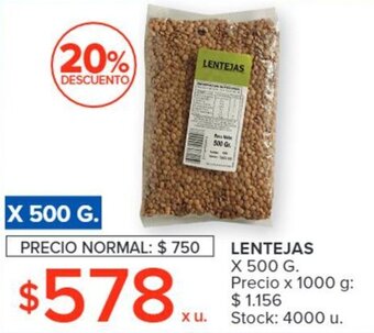 Carrefour LENTEJAS X 500 G. oferta