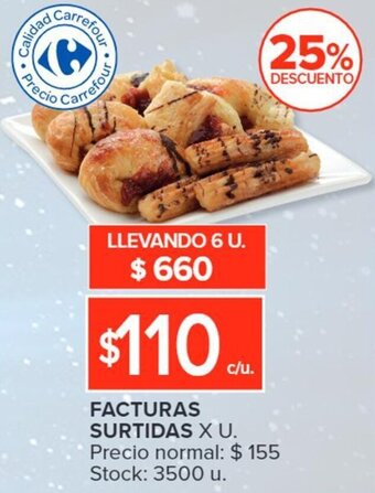 Carrefour FACTURAS SURTIDAS X U. oferta