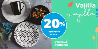 Supermayorista Vital VAJILLA CORONA oferta