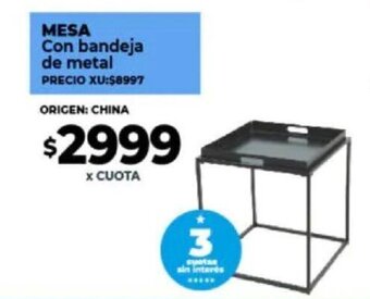 Supermayorista Vital MESA Con bandeja de metal oferta