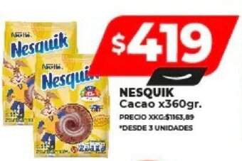 Supermayorista Vital NESQUIK Cacao x 360gr. oferta