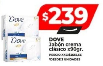 Supermayorista Vital DOVE Jabón crema clásico x 90gr. oferta