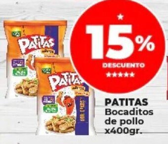 Supermayorista Vital PATITAS Bocaditos de pollo x 400gr. oferta