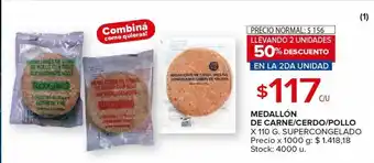 Carrefour Maxi Medallón de carne/cerdo/pollo x 110g oferta