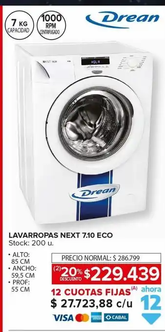Carrefour Maxi Lavarropas drean oferta