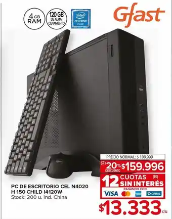 Carrefour Maxi Pc escritorio gfast oferta