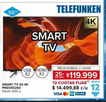 Carrefour Maxi Smart tv telefunken oferta