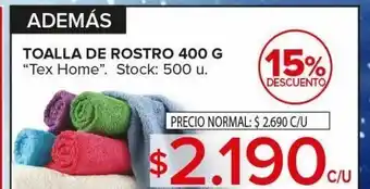 Carrefour Maxi Toalla de rostro 400g oferta