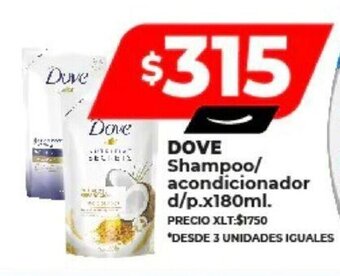 Supermayorista Vital DOVE Shampoo/ acondicionador d/p. x 180ml. oferta