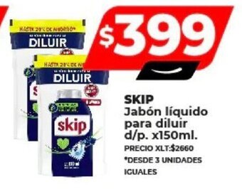 Supermayorista Vital SKIP Jabón líquido para diluir d/p. x 150ml. oferta