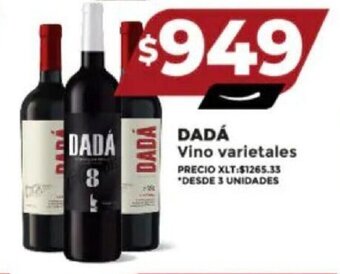 Supermayorista Vital DADÁ Vino varietales oferta