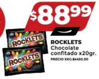 Supermayorista Vital ROCKLETS Chocolate confitado x 20gr. oferta