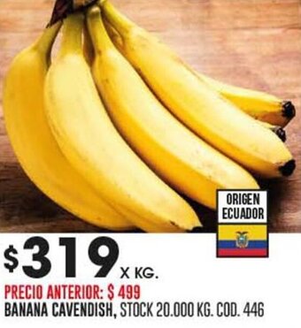 Coto BANANA CAVENDISH, X KG. oferta