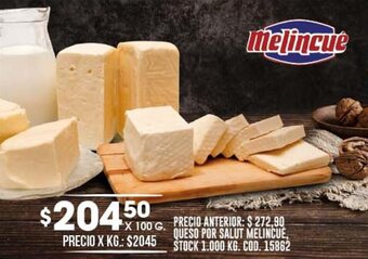 Coto QUESO POR SALUT MELINCUÉ, X 100 G. oferta