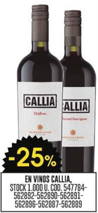 Coto EN VINOS CALLIA oferta