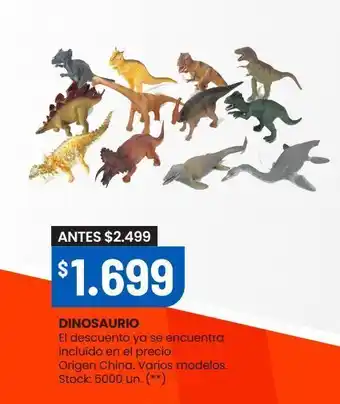 Changomas Dinosaurio oferta