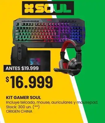 Changomas Kit gamer soul oferta