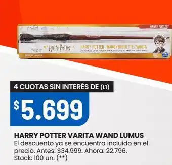 Changomas Harry potter varita wand lumus oferta