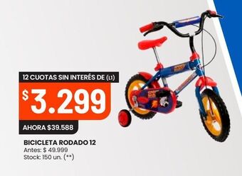 Changomas Bicicleta rodado 12 oferta