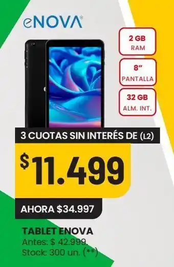 Changomas Tablet enova oferta