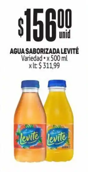 Makro AGUA SABORIZADA LEVITÉ Variedad x 500 ml oferta