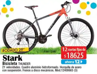 Casa Silvia Stark Bicicleta THUNDER 12 cuotas fijas de oferta