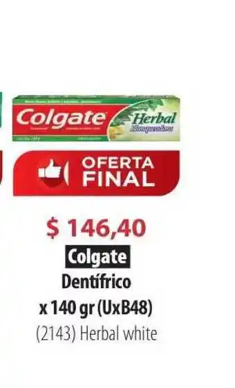 Parodi Colgate Dentífrico x 140 gr (UxB48) oferta