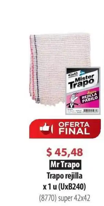 Parodi Mr Trapo Trapo Rejilla x 1 u (UxB240) oferta