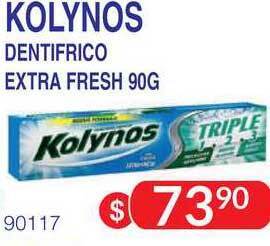Masivos Kolynos Dentifrico Extra Fresh 90g oferta
